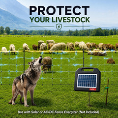 Electric Fence Netting, 164’L X 42.5″ H Electric Fence Kit for Livestock, Goat,