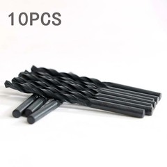 1–10mm HSS High Speed Steel Twist Drill Bit Set – 10Pcs Metal & Wood Drilling
