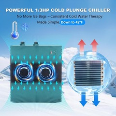 1/3 HP Water Chiller 79 Gal Ice bath Cold Plunge Cooler Cooling System with Pump