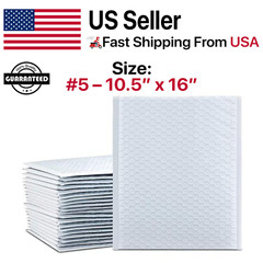 #5 10.5×16 (10.5×15) Poly Bubble Mailers Padded Envelopes Mailing Shipping Bags