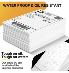 500 4″ x 6″ Direct Thermal Shipping Labels for Zebra & Rollo and any Printers
