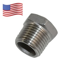 1/2″ MALE to 1/4″ female HEX bushing Reducer Adapter NPT thread Stainless Steel