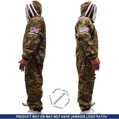 Medium Adult Beekeeper Full Bee Suit with Fence Veil – Camouflage Conceal Green