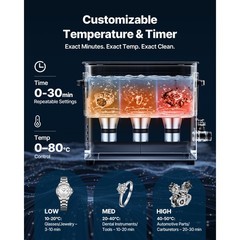 Uimoso 10L Ultrasonic Cleaner with Digital Timer & Heater Jewelry Cleaner 180W