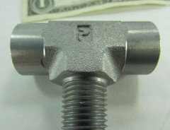 Parker 1/4″ NPT/NPTF Male x Female Branch Tees Hydraulic 5000 PSI Pipe Threads