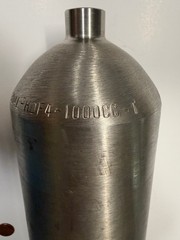 SWAGELOK-WHITEY304L-HDF4-1000CC-1 STAINLESS DOUBLE ENDED TPED-COMPLIANT CYLINDER