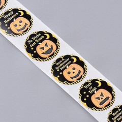 Halloween Sayings Sticker Labels 500 each per roll Great for Orders Crafts & Fun