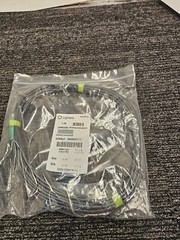 (QTY 2) 25′ Lightera JR5DK001SCASCA025F Pre-Terminated APC-APC Fiber Optic Cable