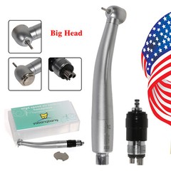 Big Head Dental High Speed Handpiece (LED fiber optic) & 4/6Hole quick Coupler