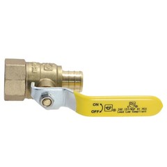 5 Pieces 3/4″ Pex Female Ball Valve, Pex B Crimp, Lead Free Brass, Full Port