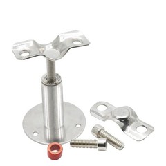 Piutouyar 2 Pcs Ceiling Mount Pipe Dia: 19mm (Fit for 1/2inch Pipe), Silver