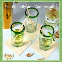 Ibambo Bamboo Cocktail Napkins – 250 Pack, 2-Ply, Ecofriendly Beverage Napkins
