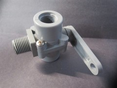 (2364990) 1/2″ x 1/2″ x 1/2″ FNPT 3-Way PVC Lever Ball Valve