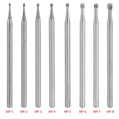 Dental Burs HP 1-HP 8 Round Tungsten Carbide Bur 2.35mm for Straight Handpiece