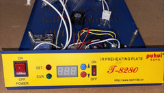 PUHUI T-8280 IR Preheating Plate Replacement Base with Components & Switch
