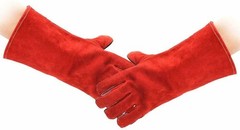 16inc Premium Leather Welding Gloves Heat Resistant Safety Work Heavy Duty Large