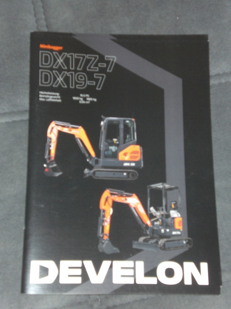 Develon Mini Excavator DX17Z-7 Brochure from 04/2024 (B 216)