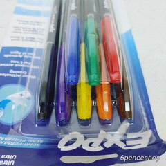 EXPO Vis-a-Vis Wet Erase Marker Fine Tip Assorted Colors 8 Count