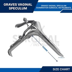 Extra Large Graves Vaginal Speculum OB/GYN Gynecology Surgical