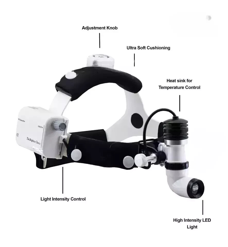 Wireless Dental Headlight 10 WATT LED ENT Medical Surgical Headlamp