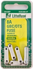 Littelfuse 0GBC008.VP GBC Ceramic 32 Volt 8 Amp Carded Fuse, (Pack of 5)