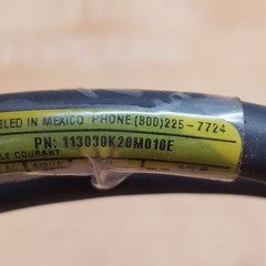 BradPower 113030K20M010E Double Ended Cordset, 3 Pole, 14 AWG, 1300621011 – USED