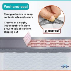 White Small Bubble Mailers 4×8 Inch | Thick Padded Poly Bubble Mailer Envelop…