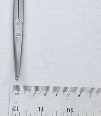 Aesculap BC243R TC Durotip Mayo Scissors, Curved, 6-3/4″
