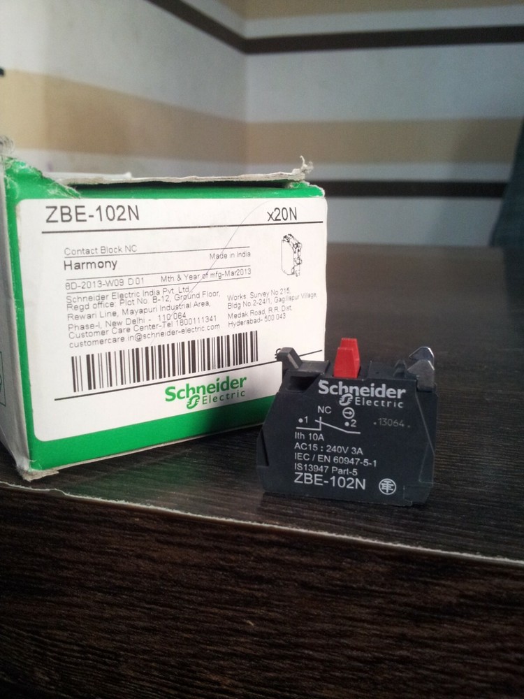 1x New Contact Block FITS ZBE-102 N/C XB4 XB5 Series Schneider Telemecanique