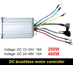 Brushless Motor Speed Controller DC12V 24V 36V 48V 3 Phase BLDC Pump Driver 16A