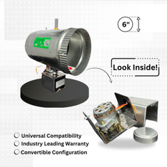 6″ DuroZone HVAC Motorized Electric Zone Control 24ac Power Damper Dampner NSPRD