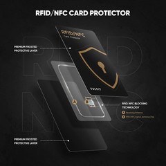RFID Blocking Cards 2 Pack Credit Card Protector NFC Contactless Wallet UK