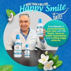 GuruNanda Oxyburst Teeth Whitening Mouthwash – Alcohol & Fluoride Free, with H