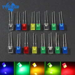 100Pcs/Lot Square 2*5*7Mm LED Diode 2X5X7Mm 5 Colors Red Yellow Green Blue White