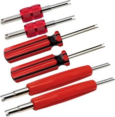 6PCS A/C Schrader Valve Core Remover Tool Kit R134A R12 HVAC Valve Stem Repair