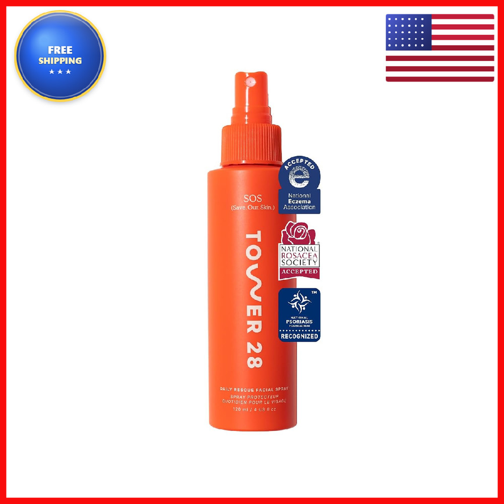 Tower 28 Sos Daily Rescue Facial Spray For Sensitive Skin Hypochlorous Acid