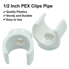 30 Pcs PEX Pipe Clamp, 1/2 Inch PVC Clips PEX Holder, Plastic PEX Mounting Br…