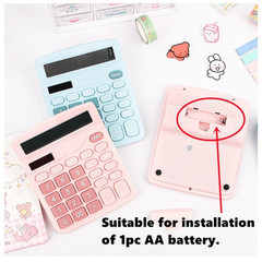 1 pc Solar Scientific Calculator Large Display Cute Office Desktop Calculator