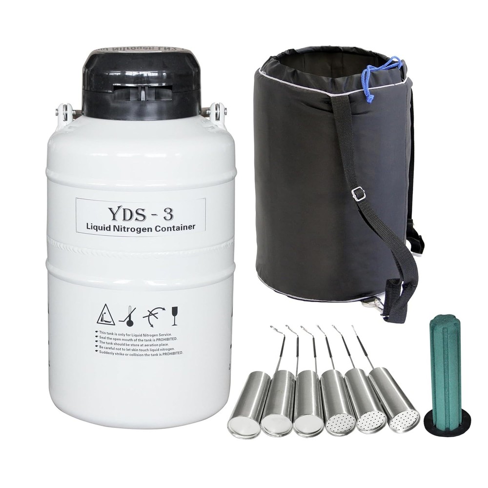 Liquid Nitrogen Tank Aluminum Alloy Cryogenic Container LN2 Dewar