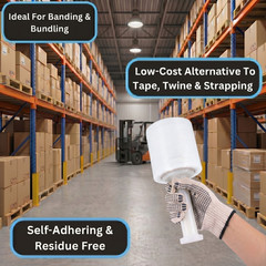 Narrow Bundling Pallet Wrap Stretch Film, Shrink Hand Wrap 5″ x 1000′ 12 Rolls