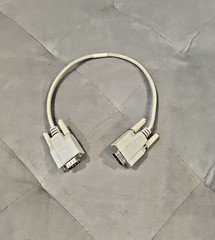 16 inch Null Modem Cable DB9 RS-232 Male/Male 8 Conductor – Campbell Scientific
