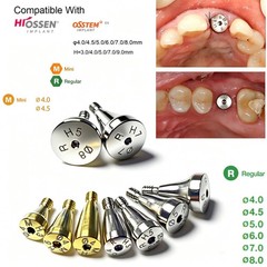Dental Healing Abutment Fits Hiossen/Nobel/DIO UF/Straumann Implant Healing Caps