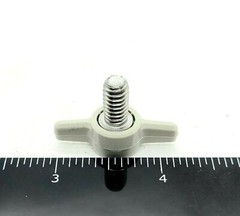 1/4″-20 Thumb Screw Bolts with Gray Butterfly Tee Wing Clamping Knob (12 Pack)