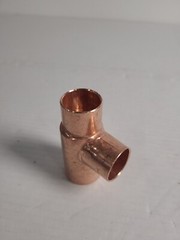 1-1/4″ x 1″ x 1″ Inch Copper Reducing Tee CxCxC Sweat Plumbing Fitting