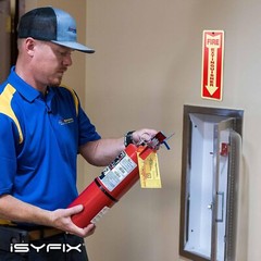 2 Pack Fire Extinguisher Sign 4×12 Inch 100% Rust Free 040 Aluminum Glow in Dark