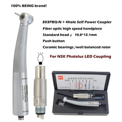 BEING Dental High Speed Handpiece Fiber Optic 45 Degree Surgical NSK Coupler LED