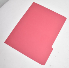 Blue Summit Supplies File Folders 100 Pack 1/3 Cut Tab Letter Size Red Storage