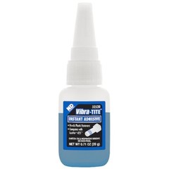 Vibra-Tite 32520 Plastic Threadlocker, Vibra-Tite 325, Blue, Liquid, 20 G Bottle