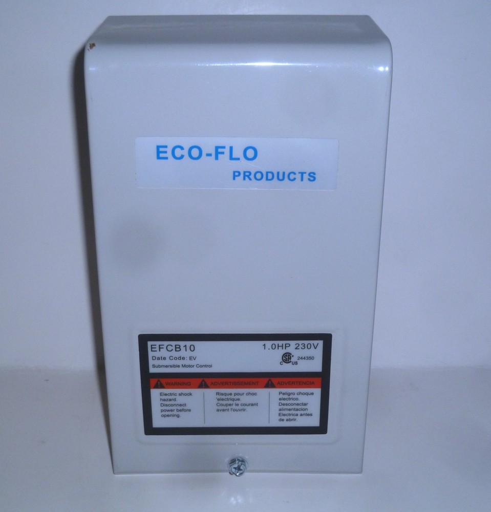 Eco-Flo 1 HP Control Box for 4 in. Well Pump EFCB10