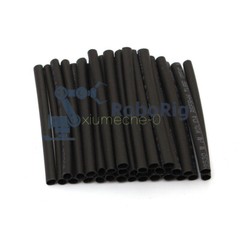 127Pcs Black Glue Weatherproof Heat Shrink Sleeving Tubing Tube Assortment Kit